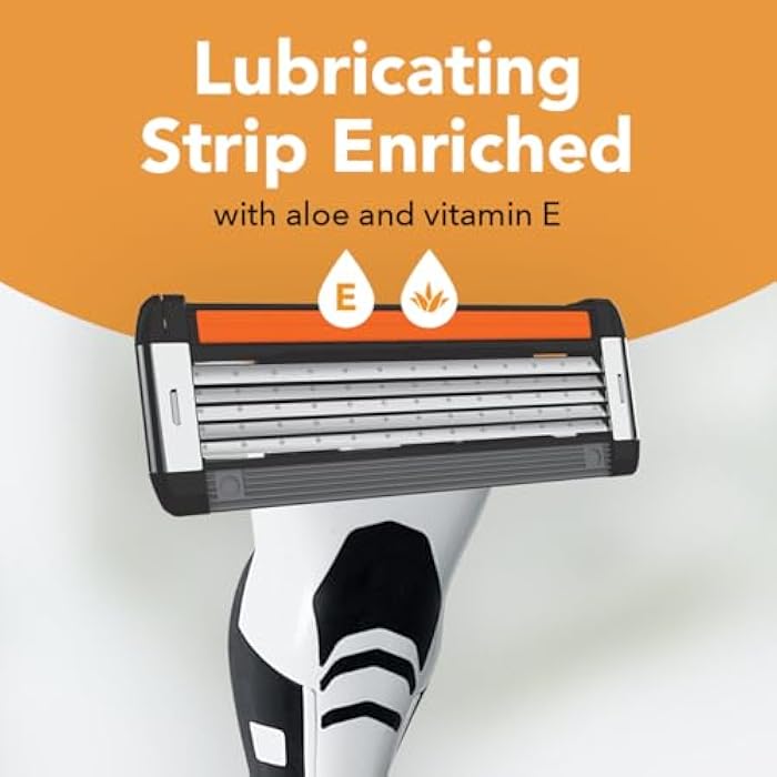 BIC Flex 5 Men's Refillable 5 Blade Razors, Long-Lasting and Comfortable Shave, 1 Handle and 7 Cartridges - Image 4